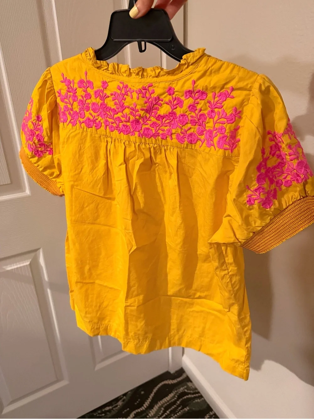 J. Crew mustard yellow